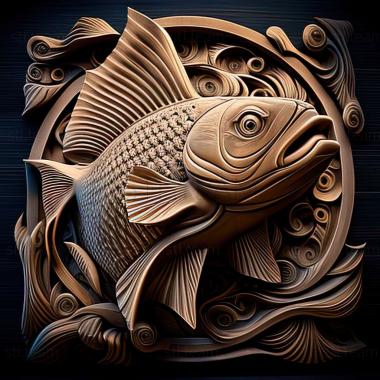 3D model Wakin fish (STL)